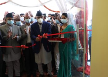 प्रधानमन्त्री देउवाद्वारा बुटवलमा निर्माण भएको अन्तर्राष्ट्रिय सम्मेलन केन्द्रको उद्घाटन