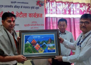बुद्धभुमिद्धारा प्रमुख प्रशासकिय अधिकृत सुबेदीको विदाई