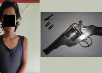 पेस्तोलसहित एक पक्राउ