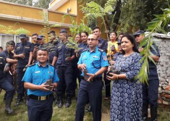 ६७ औं प्रहरी दिवसको अवसरमा बृक्षारोपण (फोटो फिचर)