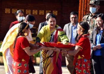 राष्ट्रपतिको उपस्थितिमा देउसीभैली