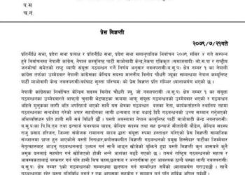 कांग्रेस गठवन्धनको पक्षमा रहेको नवलपरासी क्षेत्रिय कार्य समिति स्पष्ट