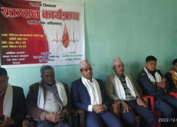 चन्द्रौटामा ६८ जनाले रक्तदान गरे