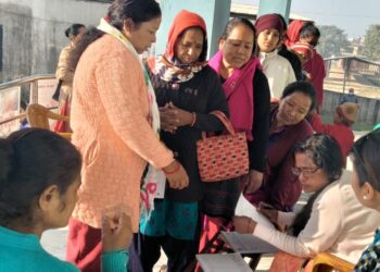 चौधरी फाउन्डेसनको सहयोगमा निशुल्क पाठेघर स्वास्थ्य परिक्षण शिविर