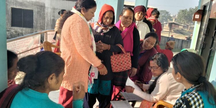चौधरी फाउन्डेसनको सहयोगमा निशुल्क पाठेघर स्वास्थ्य परिक्षण शिविर