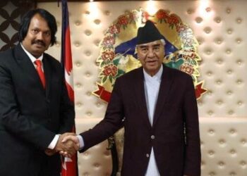 प्रधानमन्त्रीसँग डा.राउतको भेट : आपसी सहकार्यका विषयमा छलफल