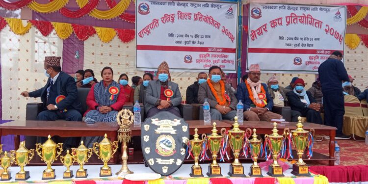 बुद्धभुमीमा राष्ट्रपति रनिङ शील्ड र मेयर कप प्रतियोगीता सूरु