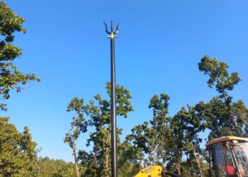 अर्घाखाँचीमा ४७ फिट अग्लो त्रिशूल स्थापना