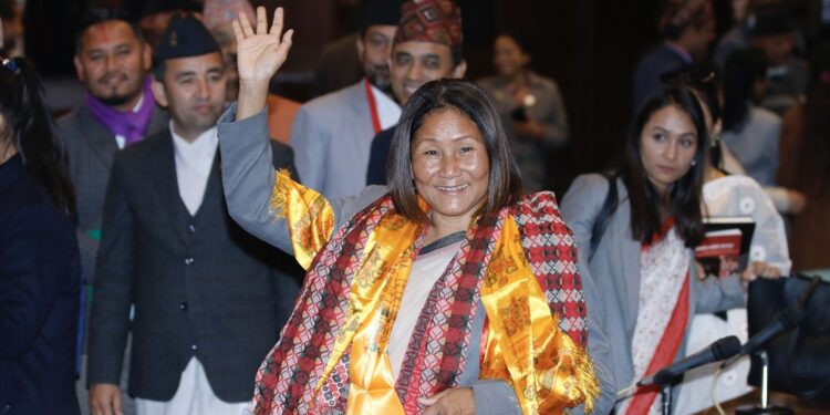 प्रतिनिधि सभाको उपसभामुखमा इन्दिरा राना  निर्वाचित