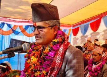 पहिलो महिनाको पारिश्रमिक विद्यालयको अक्षयकोषका लागि दिन्छु : सांसद थापा