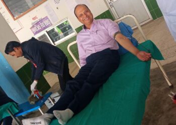 प्रदेश स्थापना दिवसको अवसरमा कपिलवस्तु अस्पतालमा बृहद रक्तदान