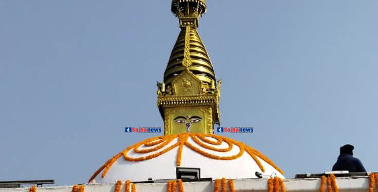 मायादेवी मन्दिरमा राखियो ६० लाखको आधुनिक गजुर