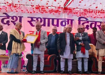 लुम्बिनीको स्थापना दिवसमा ६१ जना विभूषित, स्थायी राजधानीमा सबै मन्त्रालयको काम सुरू