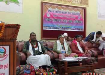 थारु कला संस्कुति जर्नेना गर्न उद्देश्यले बुद्धभुमी नगरपालिकाद्धारा सवा करोड बढीको थारु संग्रहाय निर्माण गर्दै