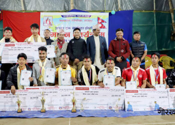 उपाध्यक्ष खुला ब्याडमिन्टन सम्पन्न