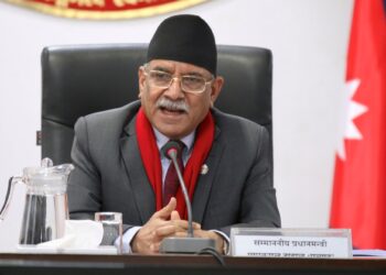 मिटरब्याज पीडितले प्रधानमन्त्रीसँग भेट गर्दै
