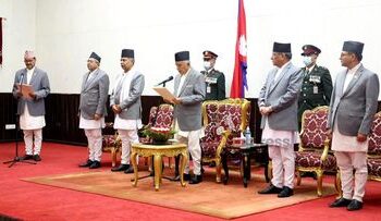 मन्त्रीमा साउद, राज्यमन्त्रीमा चपाईंले लिइन् शपथ