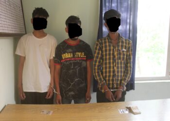 कपिलबस्तुमा लागु औषध सहित तिन जना पक्राउ