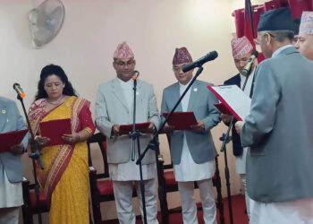 बागमतीका नव नियुक्त मन्त्रीहरुले लिए शपथ