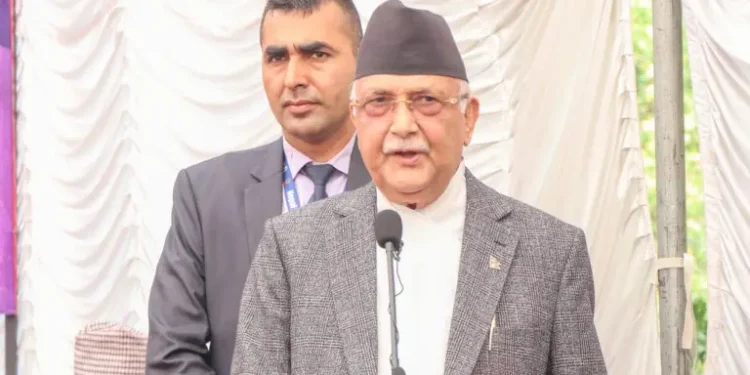 ओलीले दिए कांग्रेसलाई हावा न चाबाको पार्टीको संज्ञा
