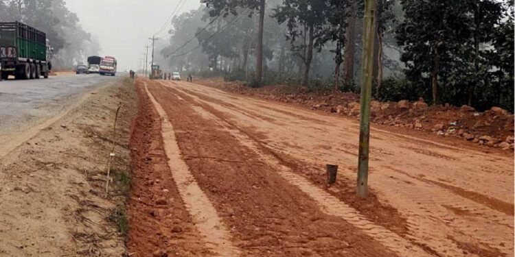 ३५ प्रतिशत नारायणगढ–बुटवल सडकको प्रगति