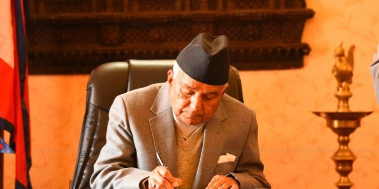 राष्ट्रपति पौडेलद्वारा नागरिकता विधेयक प्रमाणीकरण
