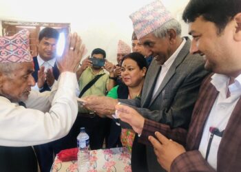 ८४ बर्ष पुगेका जेष्ठ नागरिकहरुलाई २५ हजार सहित सम्मान