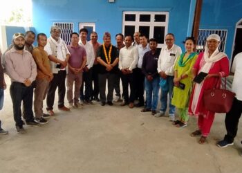 गैर सरकारी संस्थाद्वारा मन्त्री आचार्यलाई बधाई तथा स्वागत