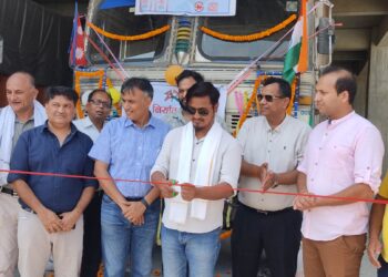 कपिलबस्तुको बालाजी सिमेन्टद्वारा भारत निर्यात सुरु