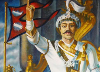 गोरखामा पाहुनालाई पृथ्वीनारायण शाहको मूर्ति उपहार