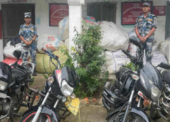 सशस्त्र प्रहरीद्वारा १८ लाख बराबरको अवैध सामाग्री बरामद
