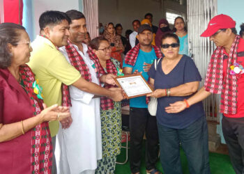 पूर्व राष्ट्रिय खेलाडी सम्मानित