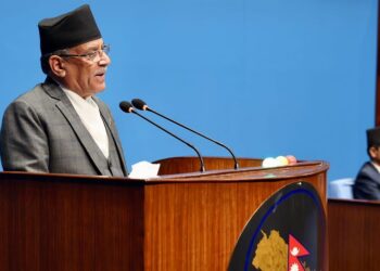 प्रतिनिधि सभामा प्रधानमन्त्रीको सम्बोधन