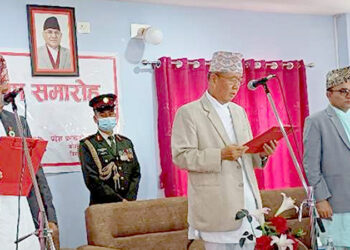 कोशी प्रदेशका मुख्यमन्त्री थापाले लिनुभयो शपथ