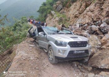पाल्पामा जीप पहिरोले पुरिंदा तीन जनाको मृत्यु, पाँच जना घाइते