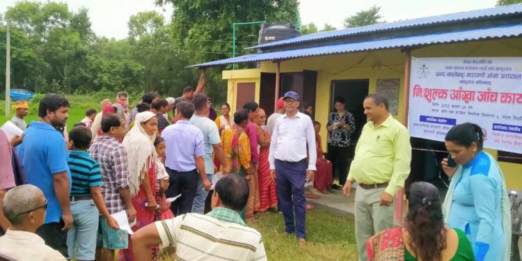 शिवराजमा निःशुल्क आँखा शिविर सञ्चालन