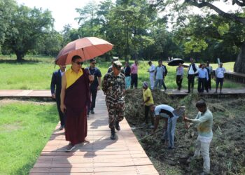 उपाध्यक्ष डा लामाले तिलौराकोट सरसफाईमा खटिएका सेनालाई दिए धन्यवाद
