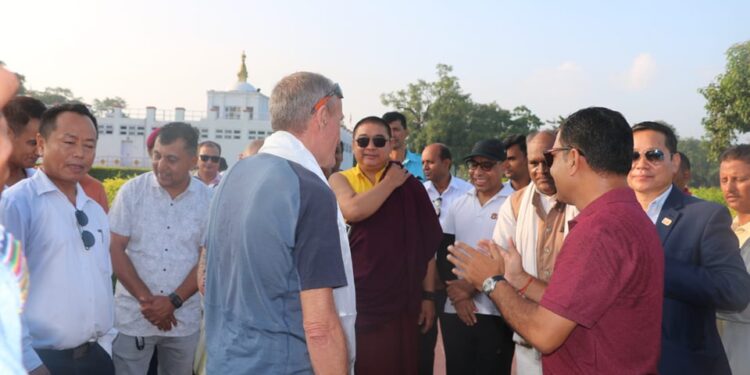 ४४ औ विश्व पर्यटन दिवसमा पर्यटकलाई लुम्बिनीमा स्वागत