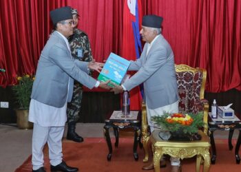 अख्तियारको वार्षिक प्रतिवेदन राष्ट्रपतिसमक्ष पेस
