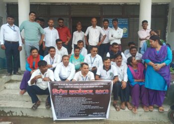 स्थानिय तहका कर्मचारीको पेन डाउन जारी