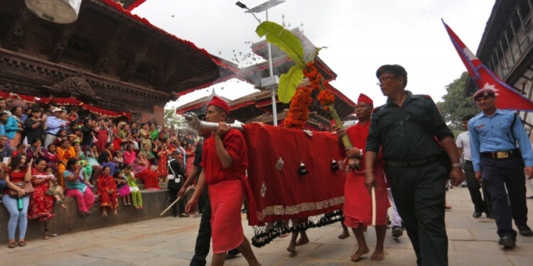 नवरात्रको सातौं दिन : आज दसैंघरमा फूलपाती भित्र्याइँदै