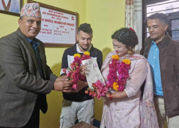 लमजुङमा नेपालमै पहिलो समलिङ्गी विवाह दर्ता