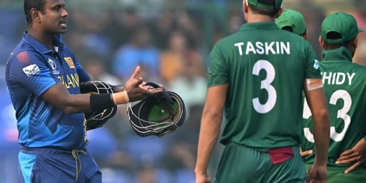 ‘टाइम्ड आउट’ हुने अन्तर्राष्ट्रिय क्रिकेटमा पहिलाे खेलाडी बने एन्जेलाे म्याथ्युज