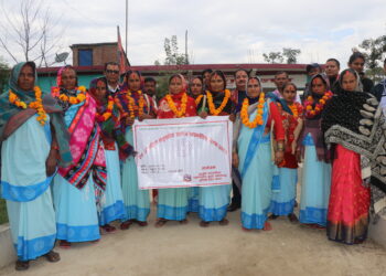 महिला स्वास्थ्य स्वायंसेविकालाई प्रोत्सहित गर्न सम्मान