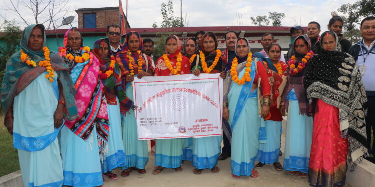 महिला स्वास्थ्य स्वायंसेविकालाई प्रोत्सहित गर्न सम्मान