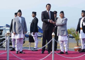 कतारका अमिर शेख काठमाडौँमा