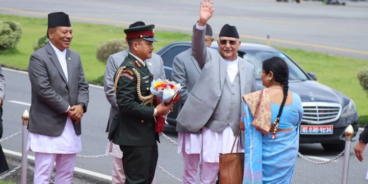 प्रधानमन्त्री ओली न्यूयोर्क प्रस्थान