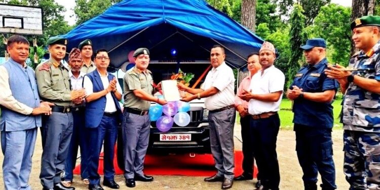शसस्त्र प्रहरी बल ४२ रिजर्भ गणलाई एम्बुलेन्स
