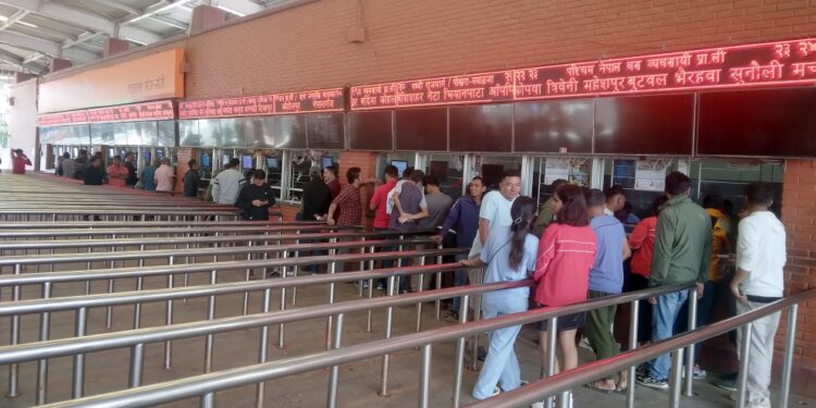दशैंका लागि अग्रिम बस टिकट १२ गतेबाट खुल्ने