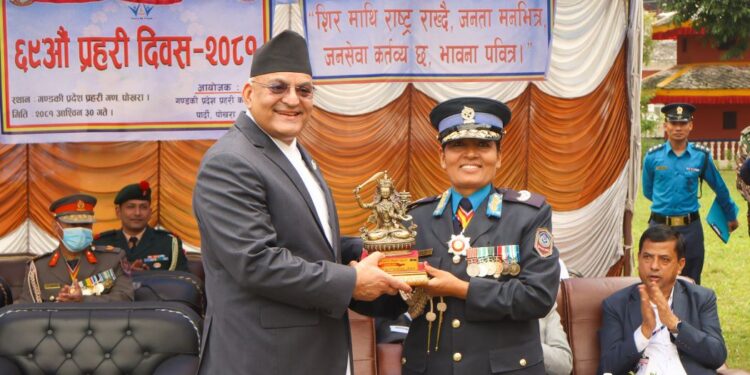 सीमित साधनस्रोतका बाबजुद नेपाल प्रहरीले उल्लेख्य भूमिकाः मुख्यमन्त्री पाण्डे